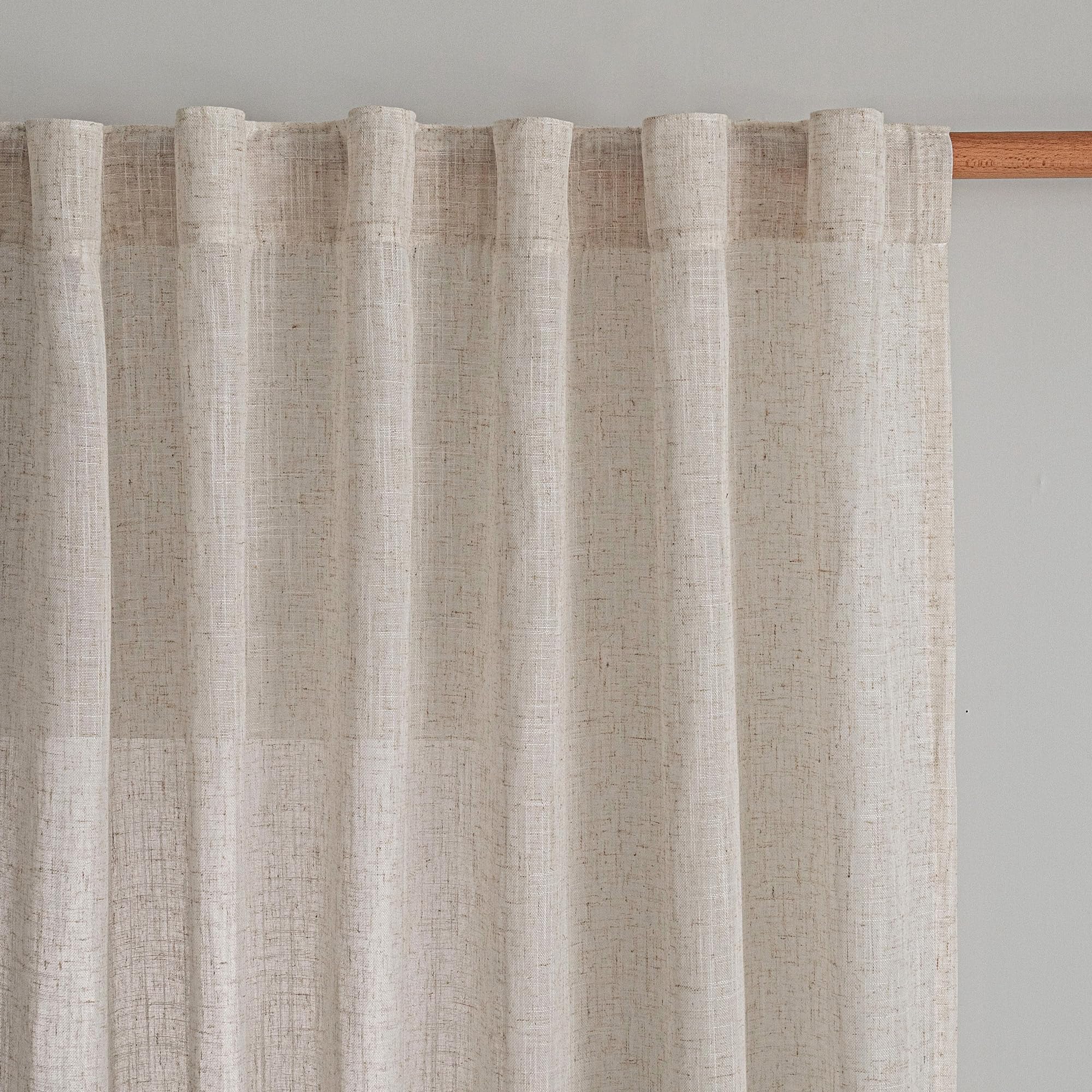 MYSKY HOME Semi Sheer Boho Curtains
