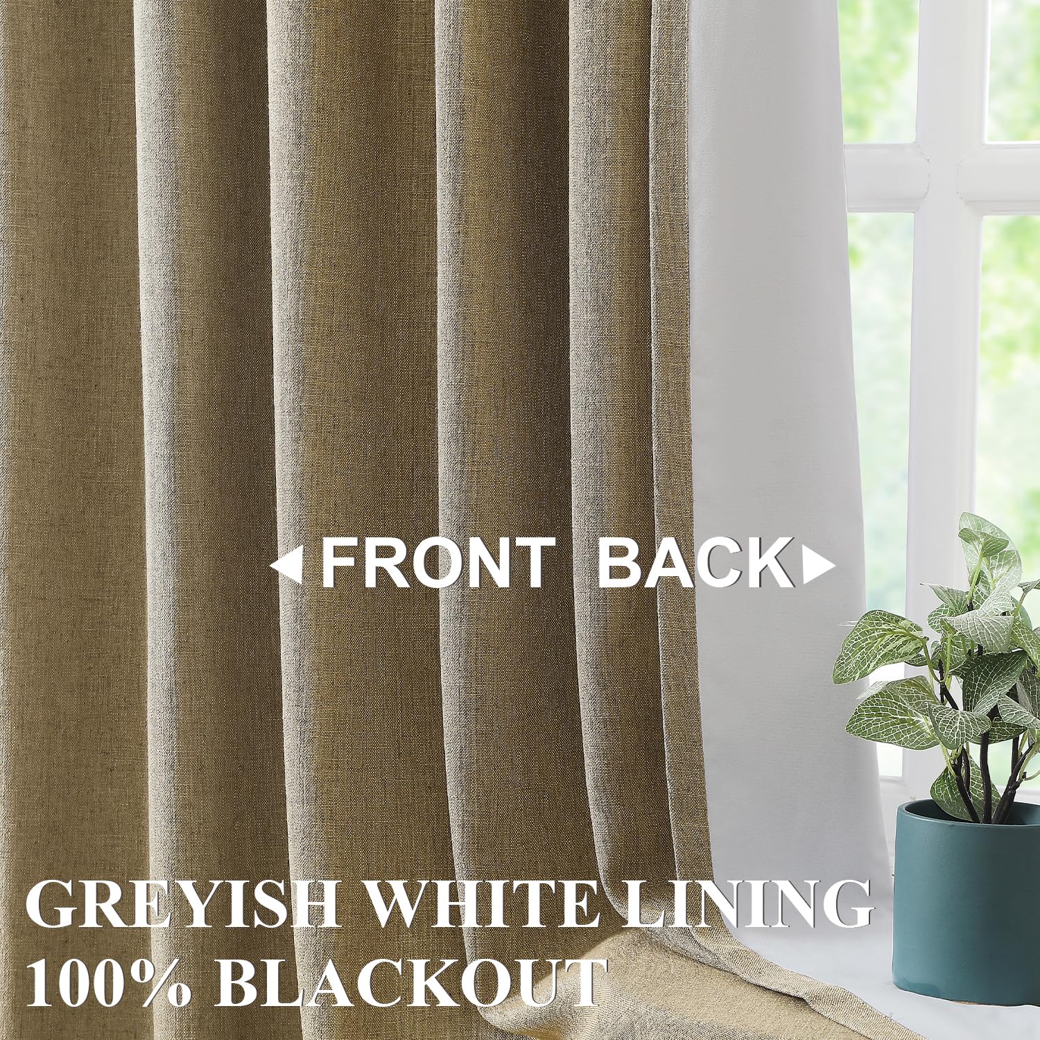 Vision Home Pinch Pleated Blackout Curtain 2 Panels