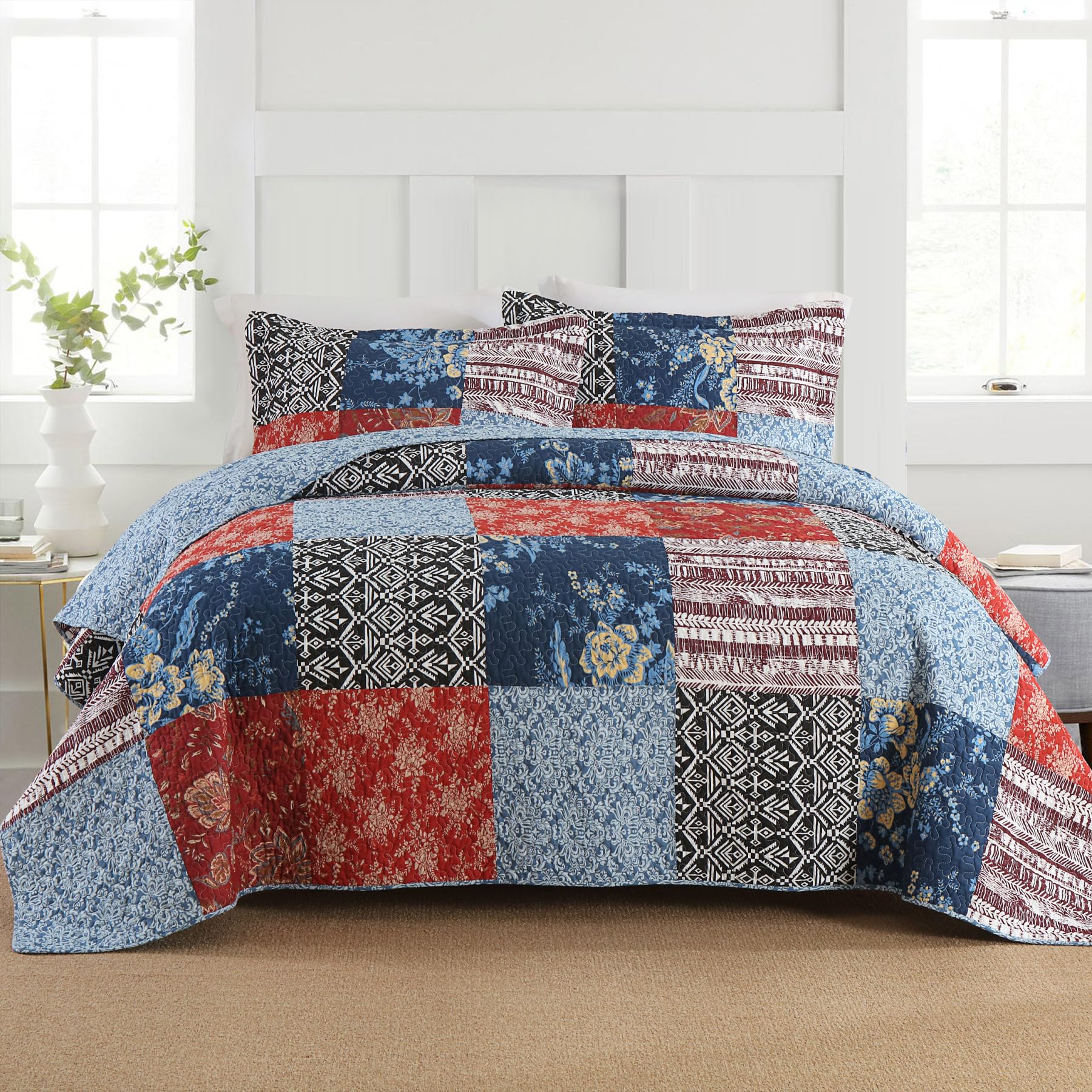 Secgo Cotton Quilt Set Queen